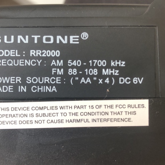 Beach radio vintage/ Retro miniature boombox Suntone Dual speaker radio - Picture 9 of 9